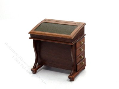 (image for) Miniature Walnut Davenport Desk by Lynn Palmer