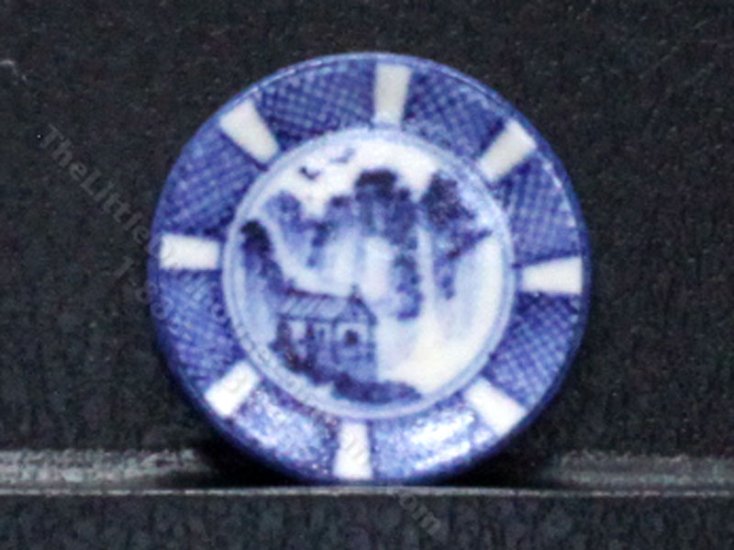 (image for) Vintage Handmade Miniature Clay Plate by J Clark