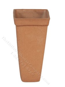 (image for) Miniature Tall Dark Terracotta Pot for Dollhouses