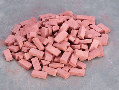 (image for) Miniature Red Brick Blend for Dollhouses