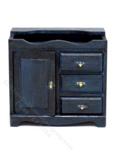 (image for) Miniature Blue Changing Table for Dollhouses