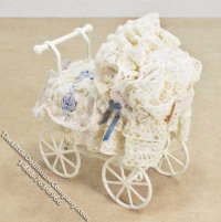 (image for) Miniature Dressed Baby Carriage by Danielle Designs