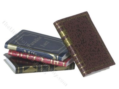 (image for) Miniature Books for Dollhouses (4 pc/pkg.)