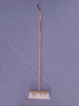 (image for) Miniature Broom with White Bristles for Dollhouses