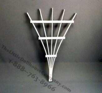 (image for) Dollhouse Miniature Garden, Flower Trellis