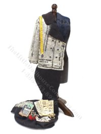 (image for) Miniature Pinned Jacket on Dress Form by Bette Jo Chudy