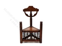 (image for) Miniature Signed 3 Leg Turner's Chair by Michael Mortimer