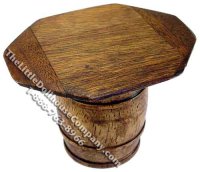 (image for) Miniature Octagonal Topped Barrel Pub Table for Dollhouses