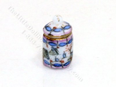 (image for) Miniature China Jar with Lid for Dollhouses