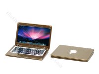 (image for) Miniature Laptop Computer for Dollhouses - Gold