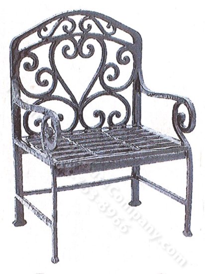 (image for) Miniature Half Scale Filigree Iron Chair Kit