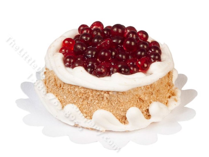 (image for) Miniature Berry Cake on for Dollhouses
