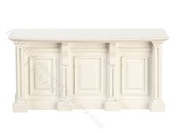 (image for) Miniature White Kitchen Island for Dollhouses