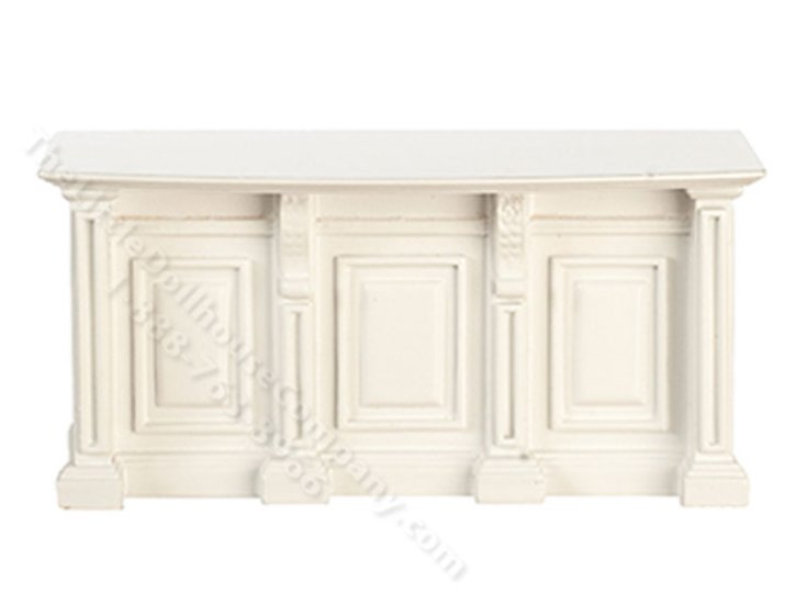 (image for) Miniature White Kitchen Island for Dollhouses