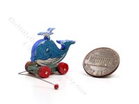 (image for) Miniature Big Whale Pull Toy by Keenderson for Dollhouses