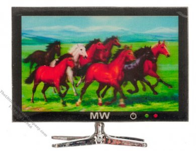 (image for) Miniature Flat Screen 3D TV For Dollhouses