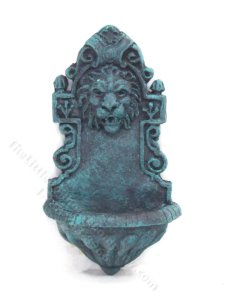 (image for) Miniature Garden Lion Wall Fountain for Dollhouses