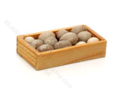 (image for) Dollhouse 1/2 Scale Model Crate of Potatoes