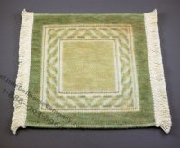 (image for) Dollhouse Scale Model Velvet Ribbon Rug - Green