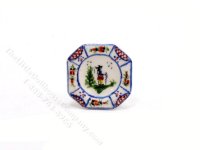 (image for) Miniature Porcelain Quimper Boy Plate by Janice Crawley