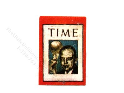 (image for) Miniature Vintage Time Magazine Cover Print for Dollhouses