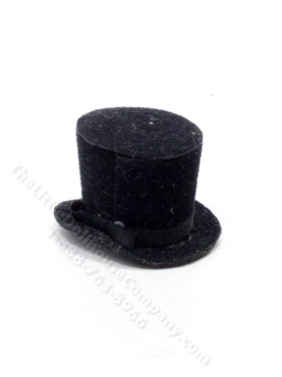 (image for) Miniature Black Top Hat for Dollhouses