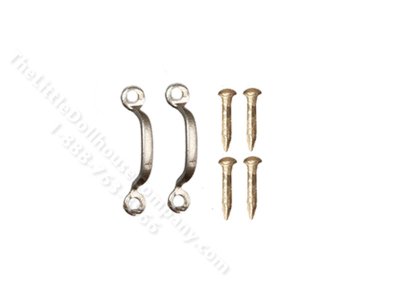 (image for) Miniature Pewter Drawer Handles for Dollhouses