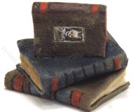 (image for) Miniature Pile of Three Bound Books by Judith Blondell