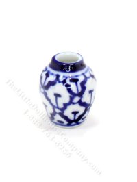 (image for) Miniature Blue and White Vase for Dollhouses