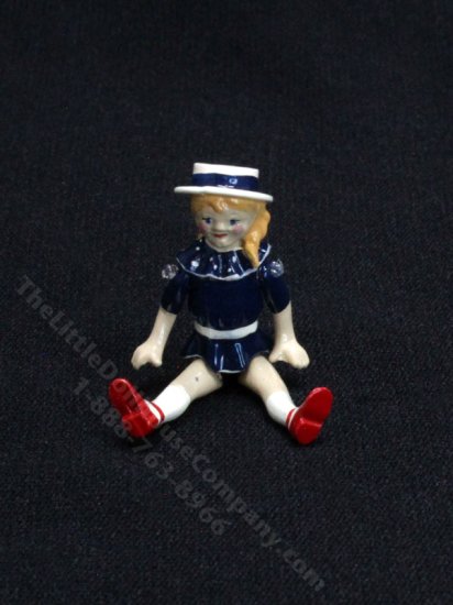 (image for) Miniature Pewter Girl in Swimming Costume for Dollhouses