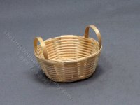 (image for) Miniature Woven Laundry Basket for Dollhouses