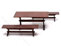 (image for) 1:24 Scale Trestle Table Set for Dollhouses