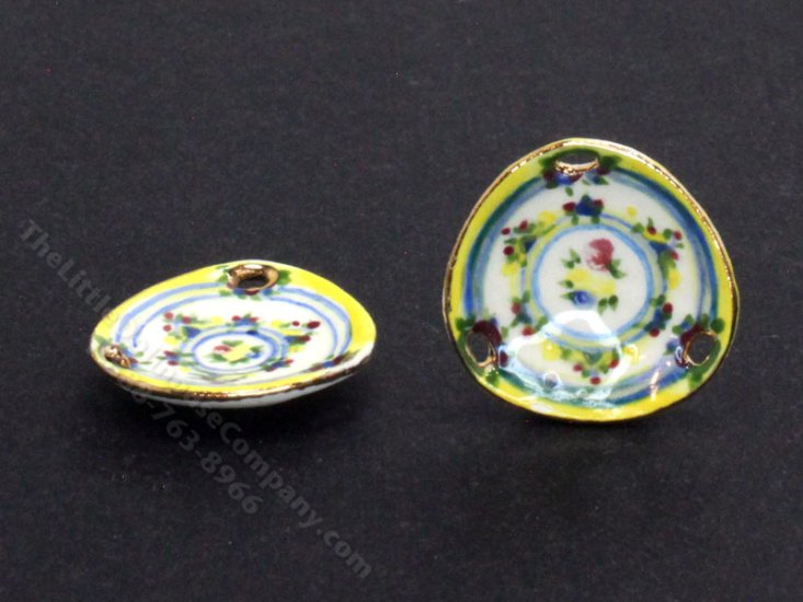 (image for) Miniature Porcelain Plate for Dollhouses (1pc)