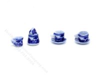 (image for) Miniature Delft Pattern Tea Set