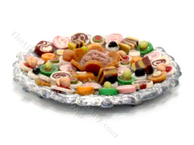 (image for) Miniature Appetizer Platter by Robin's Roost for Dollhouses