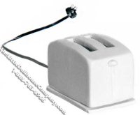 (image for) Miniature White Toaster for Dollhouses