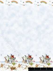 (image for) Noah's Ark Miniature Wallpaper for Dollhouses