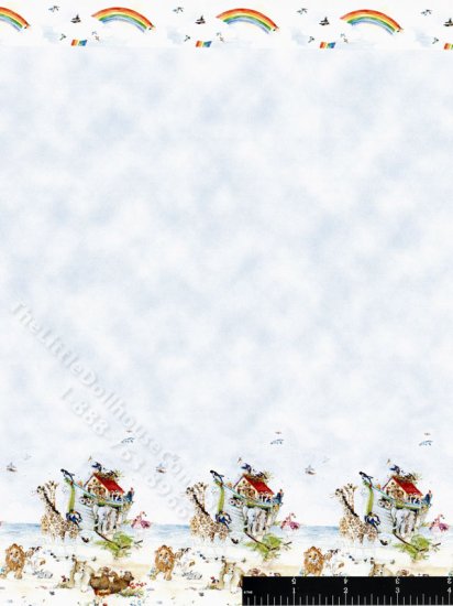 (image for) Noah's Ark Miniature Wallpaper for Dollhouses