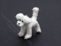 (image for) Miniature White Poodle By Trace Goldfarb