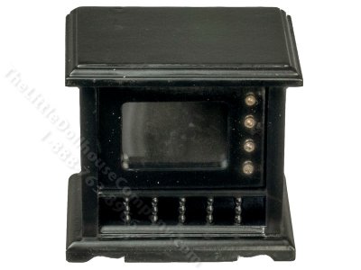 (image for) Miniature Black Television for Dollhouses