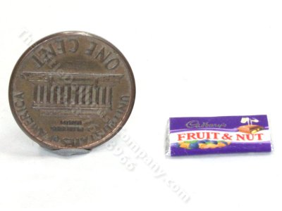 (image for) Miniature Fruit and Nut Chocolate Bar for Dollhouses