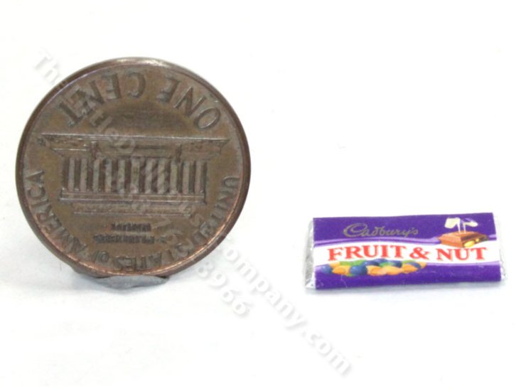 (image for) Miniature Fruit and Nut Chocolate Bar for Dollhouses