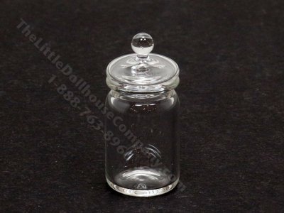 (image for) Miniature Glass Jar with Lid for Dollhouses