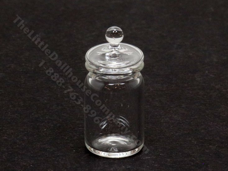 (image for) Miniature Glass Jar with Lid for Dollhouses