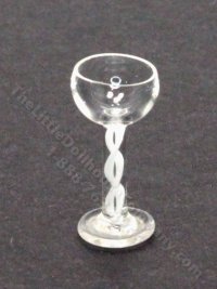 (image for) Miniature White Swirl-Stemmed Wine Glass