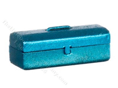 (image for) Miniature Blue Tool Box for Dollhouses