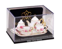 (image for) Miniature Tea Set Romance - Rose Design