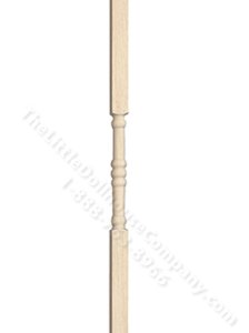 (image for) Turned Porch Posts for Dollhouse Scale Models 9", 4pc/pkg.)