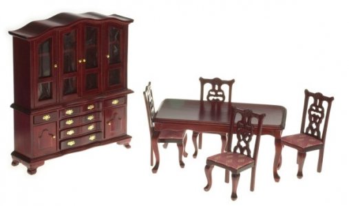 (image for) Dollhouse Miniature Dining Room Set
