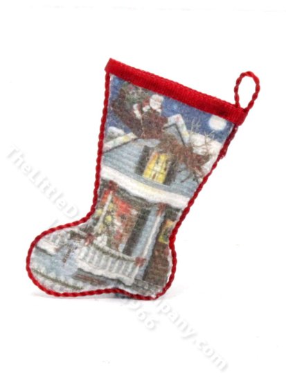 (image for) Miniature Christmas Stocking for Dollhouses